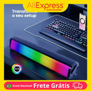 Soundbar Gamer RGB – Bluetooth, USB, P2, 10W RMS, 2 em 1, Torre de Som com Iluminação LED, Áudio para PC, TV, Celular, Notebook, Escritório e Casa