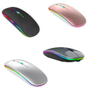 Mouses Wireless Recarregável Led Rgb 2.4 Ghz Sem Fio