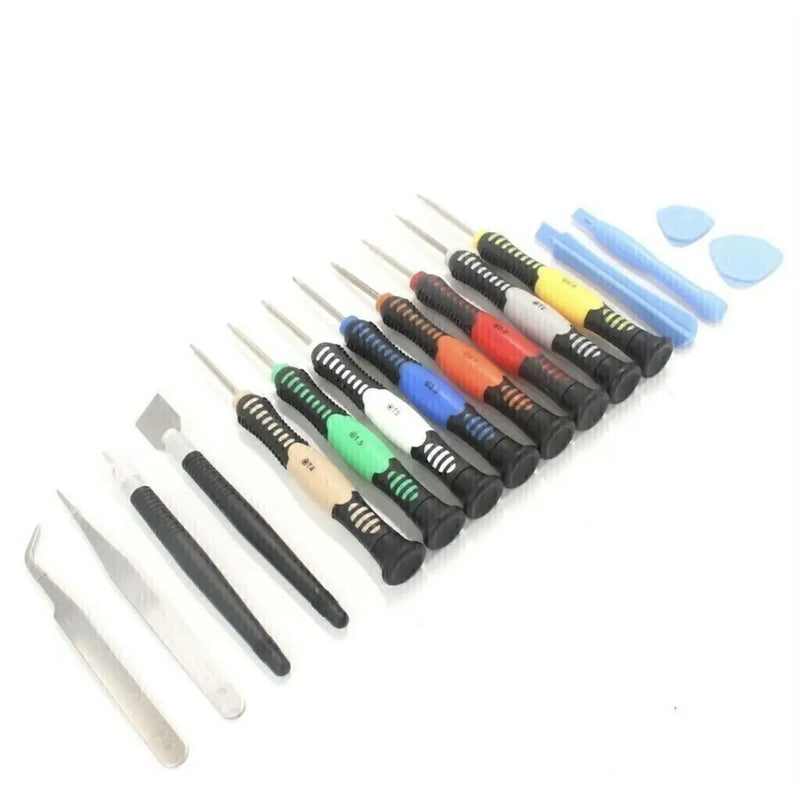 Kit de Ferramentas para Manutenção de Smartphones – 16 Peças: Chaves Torx, Philips, Pinças e Ferramentas de Montagem para Reparos Elétricos de Celular