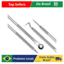 Kit Profissional Extrator de Espinhas – 4 Peças/Conjunto, Dupla Ponta com Pinça, Extrator e Agulha, para Salão