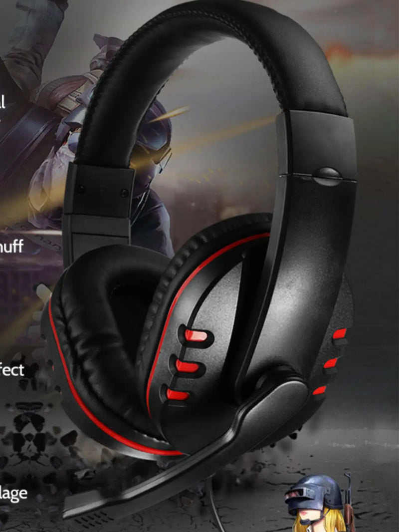 Headset Gamer 7.1 com Microfone, P3 Profissional para Jogos de PC e Celular