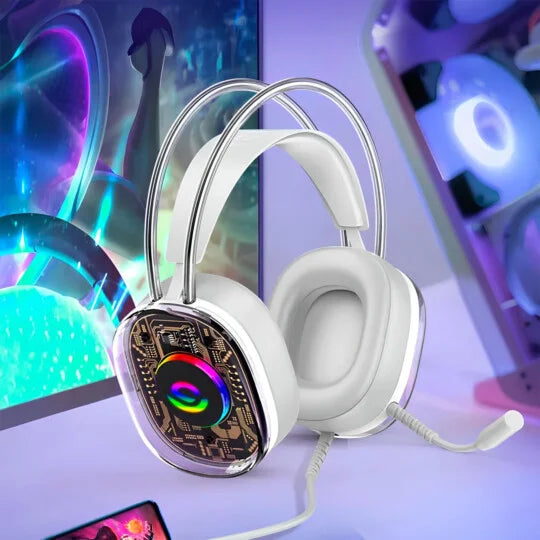 Fone Gamer Headset RGB Onistek FN639 USB/P2 com Drivers de 50 mm e Microfone Gamer Confortável para PC, Notebook e Desktop