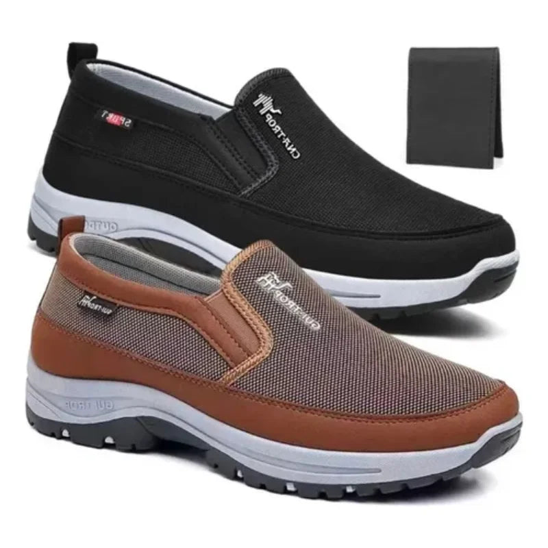 2 Paired Male Moccasin Orthopedic Tennis Kit + Wallet