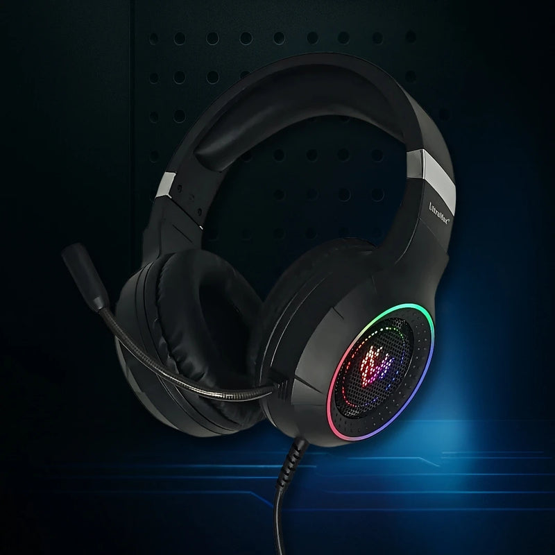 Headset Gamer G7 com LED RGB, Microfone, USB e P3 para PC, Computador, Videogame e Celular – Ult-G7