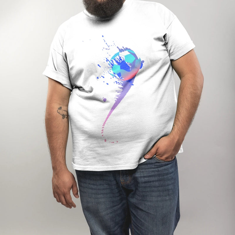 Camiseta Masculina GuGi – Bola Azul, 100% Algodão Macio, Estampada, CM01-501