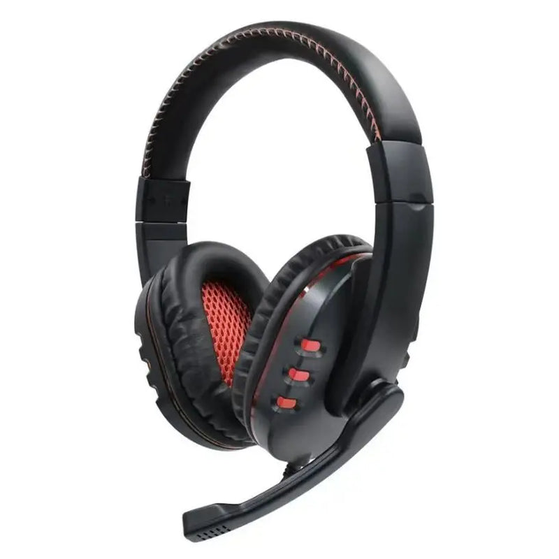 Headset Gamer P3 com Microfone e Graves para PC, Jogos, Som de Alta Qualidade, Confortável para Longas Sessões