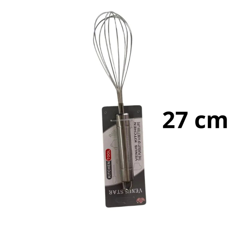 Kit de até 3 Batedores Manuais Claras e Ovos Fque Inox Acessório e Utensílio de Cozinha