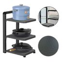 Organizador de Panelas e Tampas, Suporte Ajustável para Utensílios de Cozinha, Panela de Fritura, Preto 6022