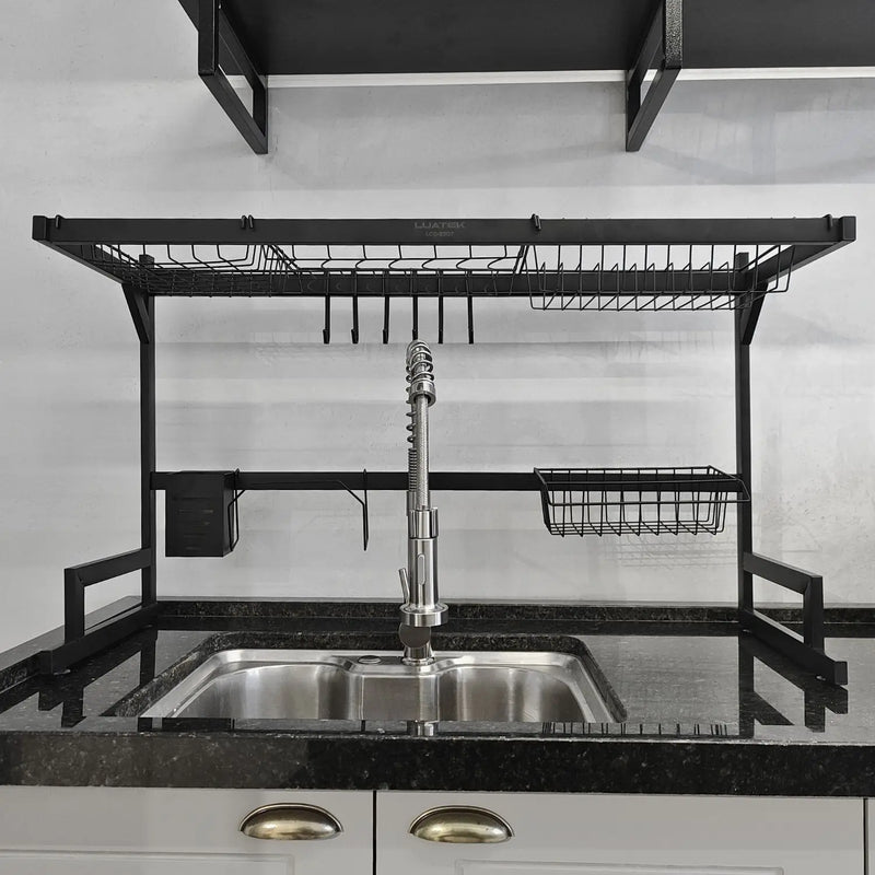 Escorredor de Louças de Cozinha Inox Antiferrugem Pintura Sia Organizer 65 ou 85 cm