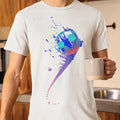 Camiseta Masculina GuGi – Bola Azul, 100% Algodão Macio, Estampada, CM01-501