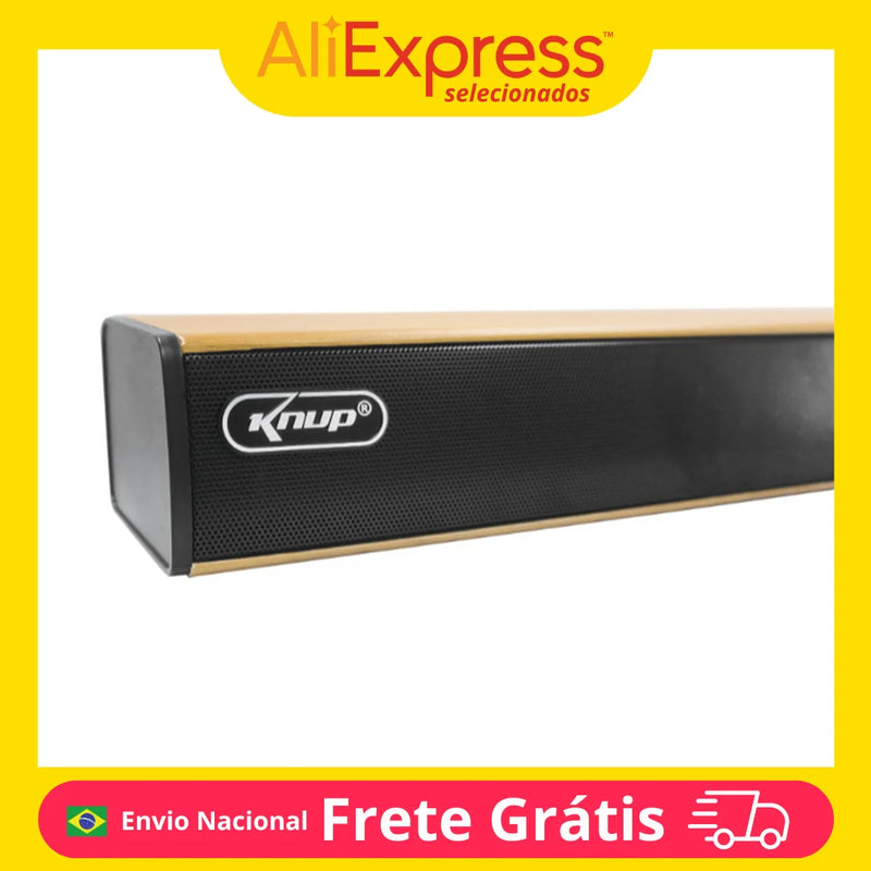 Soundbar KP-6035BH 60W RMS – Bluetooth 5.0, Entrada Óptica e RCA, Som Potente, Design Moderno para TV, PC e Home Theater