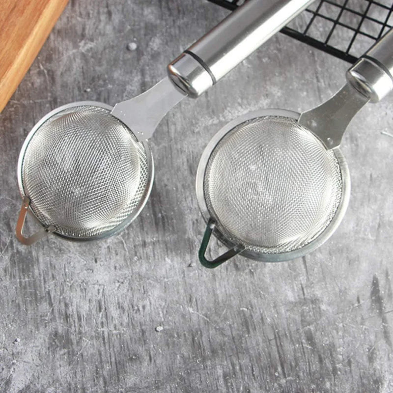 Kit de até 3 Peneiras Inox Acessório e Utensílio de Cozinha