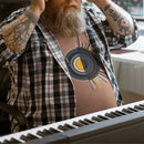 Camiseta Masculina GuGi – Disco de Vinil, Caixas de Som, Música Retro Rock Anos 70, CM01