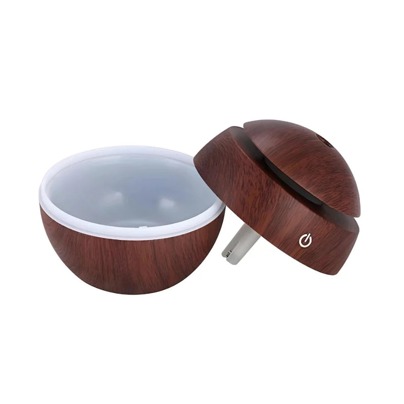 Kit Difusor de Aromaterapia com Óleo Essencial USB – 2 Unidades, 7 Cores, Elétrico
