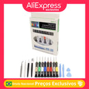 Kit de Ferramentas para Manutenção de Smartphones – 16 Peças: Chaves Torx, Philips, Pinças e Ferramentas de Montagem para Reparos Elétricos de Celular