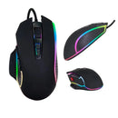 Mouse Gamer RGB com Fio Com Botões Laterais 4800 DPI Para Jogos Mouse Ergonômico para PC Computador Gamer