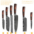 Faca Profissional Japonesa para Chef – Facas de Cozinha Santoku, Fatiar, Utilitária, Pão, Carne, Cutelo de Açougueiro, Aço Inoxidável