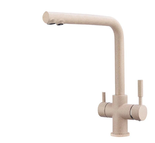 Torneira de Cozinha Preta com Filtro – Misturador de Água com Purificação para Cozinha, Água Potável Filtrada