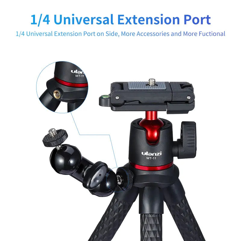Tripé Portátil Versátil para Smartphone e Câmera DSLR