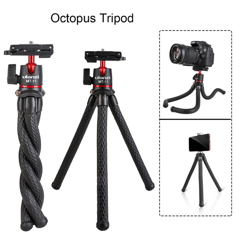 Tripé Portátil Versátil para Smartphone e Câmera DSLR