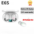 Fones de Ouvido Sem Fio E6S – Bluetooth TWS  Fones de Ouvido Sem Fio com Cancelamento de Ruído e Microfone Integrado