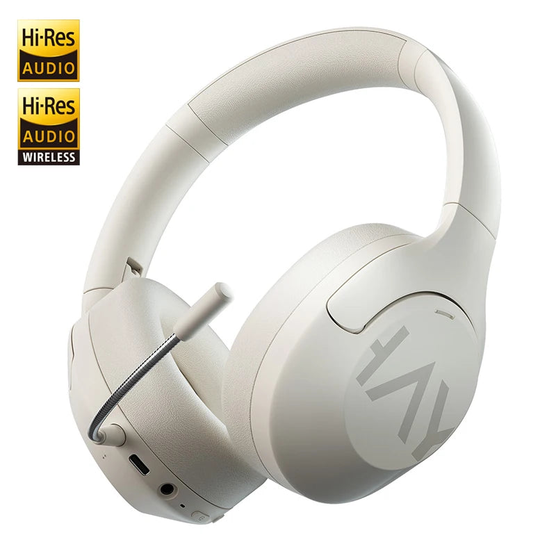 HAYLOU S30 Wireless Bluetooth 5.4 Headphones With Mic Noise Cancelling Headsets Hi-Res Audio 43dB Active 40mm Driver Earphones