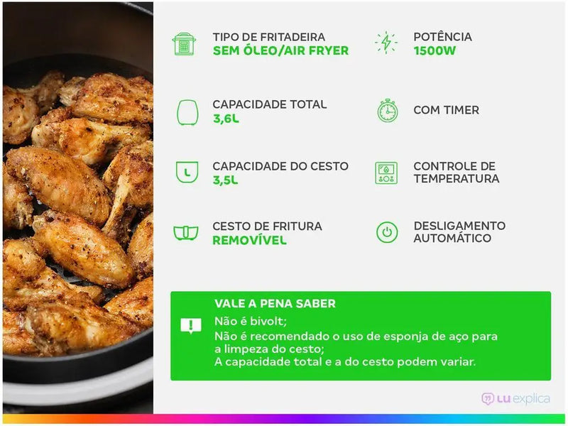 Air Fryer Mondial - 110V