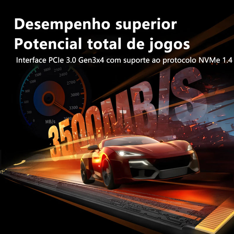 SSD KOOTION X15 Nvme M.2 – 256GB, 512GB, 1TB, 2TB, PCIe 3.0x4, M.2 2280, Disco Rígido Interno de Estado Sólido para Notebook e Desktop