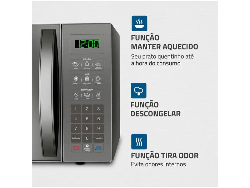 Micro-ondas Mondial 34L Espelhado MO-02-34-E - 110V