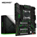 Placa-mãe MACHINIST X99 MR9S V6 LGA2011-3, compatível com processadores Intel Xeon E5 v3/v4, memória ECC DDR4 para desktop, suporte NVMe e SATA M.2