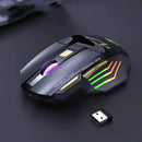 Mouse Brasil X7 Botão Retroiluminado Mouse Ergonômico 5500 DPI Mouse Ajustável Adequado para PC, Laptop e Desktop