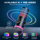 Microfone USB Gamer FIFINE AM6 – Condensador com Cancelamento de Ruído, RGB, Botão de Ganho e Balanço, Ideal para Streaming e Podcast