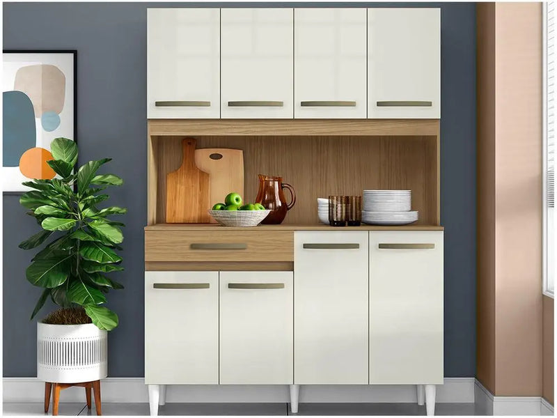 Cozinha Compacta Aramobile Cleo 8 Portas