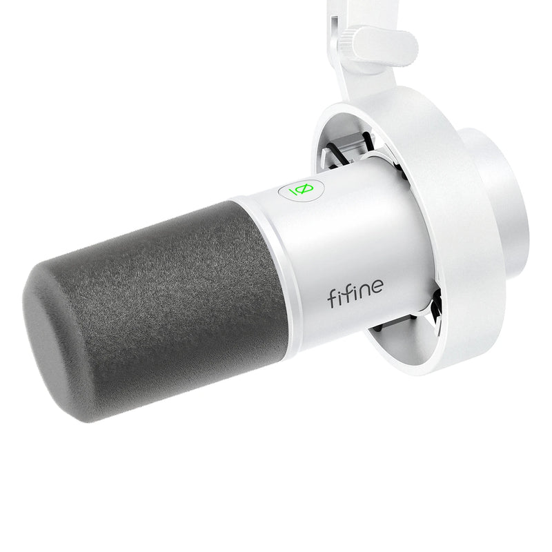 Microfone Dinâmico XLR FIFINE para Gravação com Monitoramento em Tempo Real Microfone USB para Streaming com Controle de Ganho/Toque para Mudo – Modelo K688