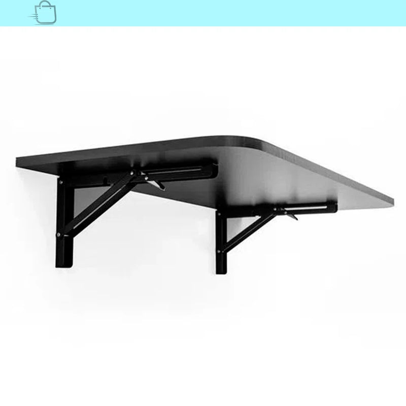 Mesa de Parede Dobrável Bemfix Preta 100x41cm em MDP
