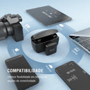 Microfone de Lapela Sem Fio FIFINE M9 – Kit 2 Unidades, Sistema para Vlogs, Compatível com iPhone, Android, Câmera e Notebook