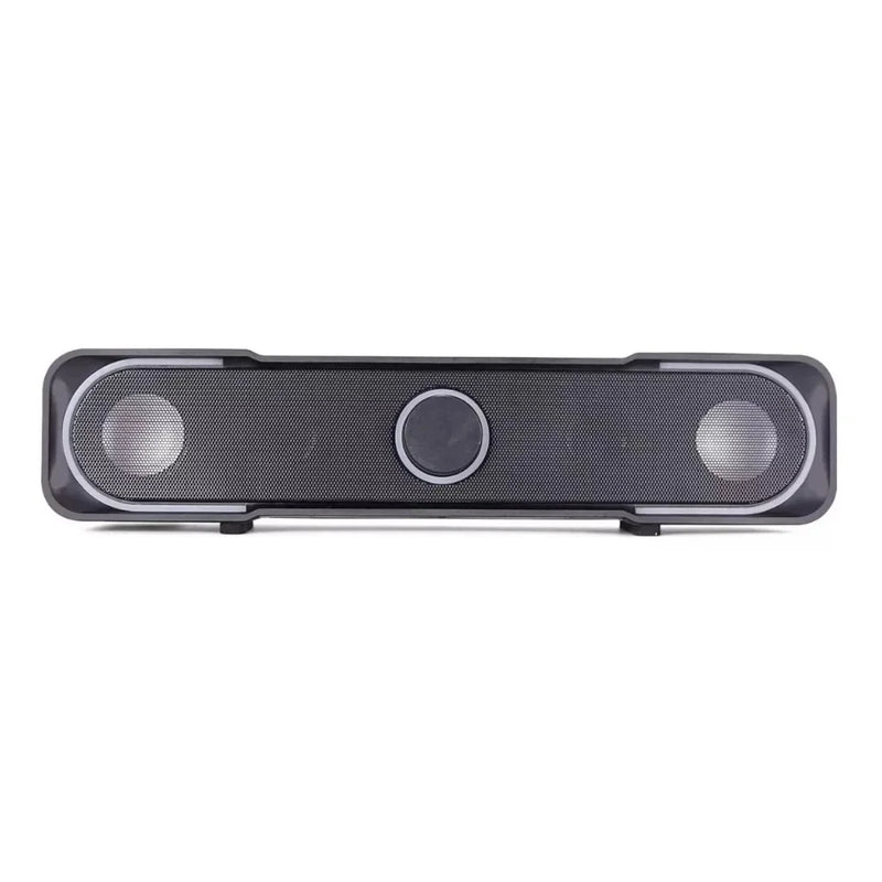 Caixa De Som Para Pc Notebook Tipo Soundbar Rgb Gamer P2 Usb