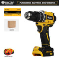 Furadeira de Impacto Elétrica Brushless Electric Goddess, compatível com bateria Dewalt 20V, Mandril 10mm, Parafusadeira sem fio, Ferramenta elétrica