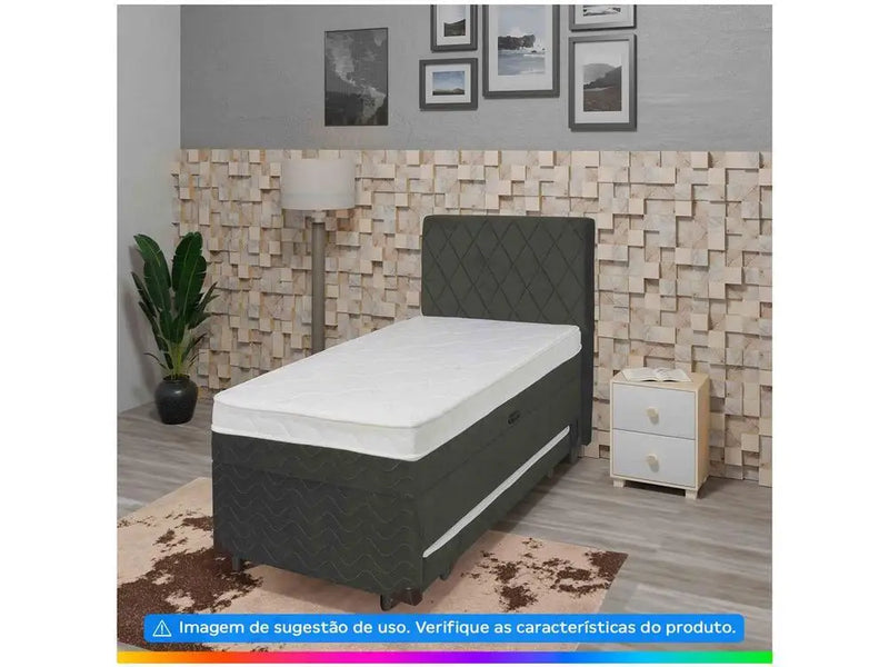 Cama Box Solteiro SMP Conjugada com Cama Auxiliar