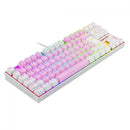 Gamer Redragon Kumara Mechanical Keyboard, Switch Brown, RGB, ABNT2, Pink/White, K552PW-RGB PT-BROWN