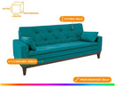 Sofa 4 Places Suede Vivaldi Linoforte