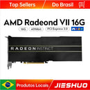 Placa de Vídeo JIESHUO AMD Radeon VII 16GB dedicada para mineração GDDR6X 4096-bit (também conhecida como mi50, com cabo adaptador, sem ventoinha)