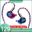 Fones de Ouvido Celest Phoenixcall In-Ear, Monitores Intra-Auriculares com Cabo, Fones de Ouvido Intra-Auriculares para Presentes, Música Hi-Fi, IEMs