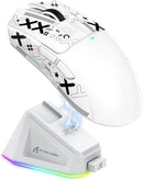 Mouse Gamer sem Fio ATTACK SHARK X11 PixArt PAW3311, com três modos, base de carregamento, sensor para jogos, Bluetooth / 2.4G