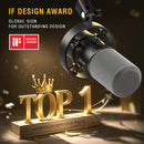 Microfone Dinâmico XLR FIFINE para Gravação com Monitoramento em Tempo Real Microfone USB para Streaming com Controle de Ganho/Toque para Mudo – Modelo K688