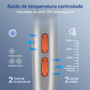 Secador de Cabelo Profissional 2400W Potente Secador de Salão 2 Velocidades Secagem Rápida Ajuste Quente e Frio