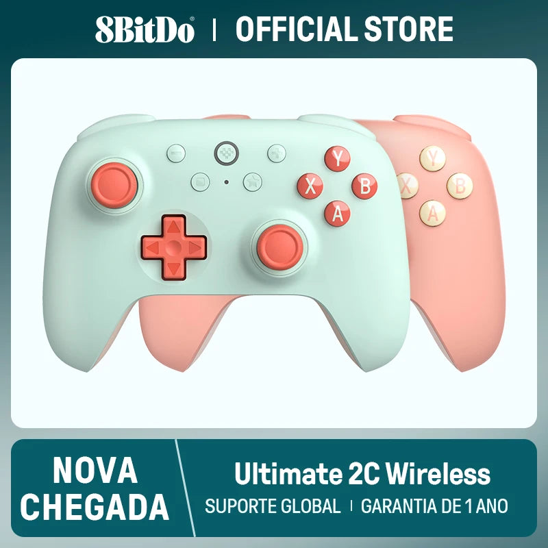 8BitDo - Novo controle de jogos sem fio Ultimate 2C para PC, Windows 10, 11, Steam Deck, Raspberry Pi, Android