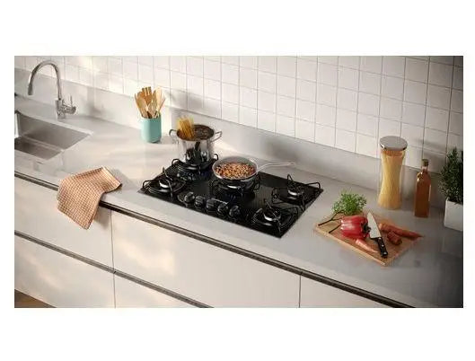Cooktop 5 Bocas Preto Continental a Gás GLP KC5GR - Bivolt