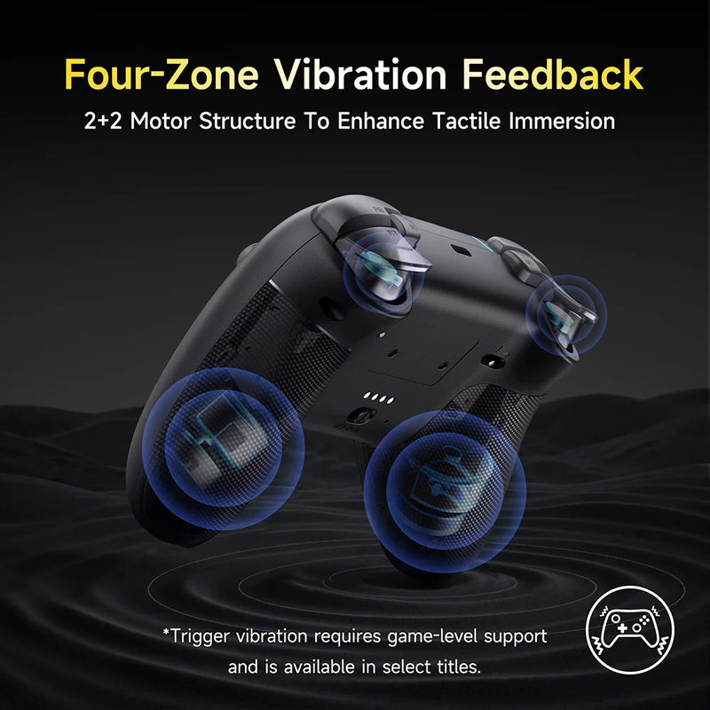 Controle Gamepad Sem Fio EasySMX X05 Pro, compatível com PC/Switch/Telefone/Steam/TV, com motores de vibração dupla e gatilhos de impulso
