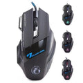 Mouse Brasil X7 Botão Retroiluminado Mouse Ergonômico 5500 DPI Mouse Ajustável Adequado para PC, Laptop e Desktop